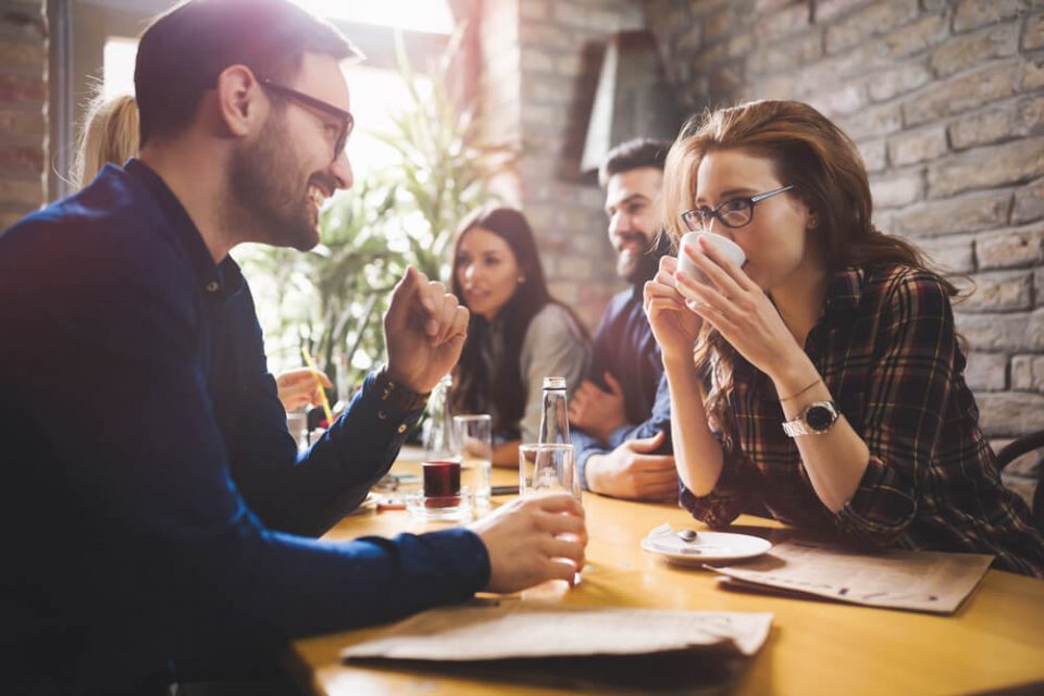 young people socializing